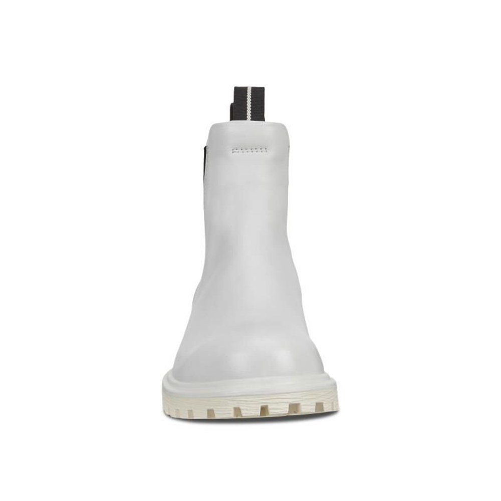 ECCO Womens Boots White - Tredtray - OVJ-157860